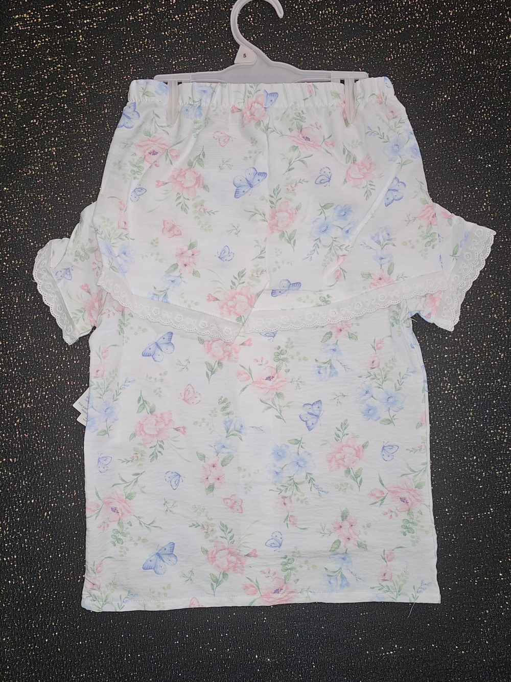Laura Ashley Girls' Floral Butterfly Pajama Set - 100% Polyester - Picture 5 of 6